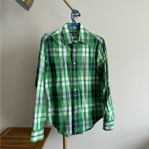BANANA REPUBLIC - Green check shirt - Men’s Small